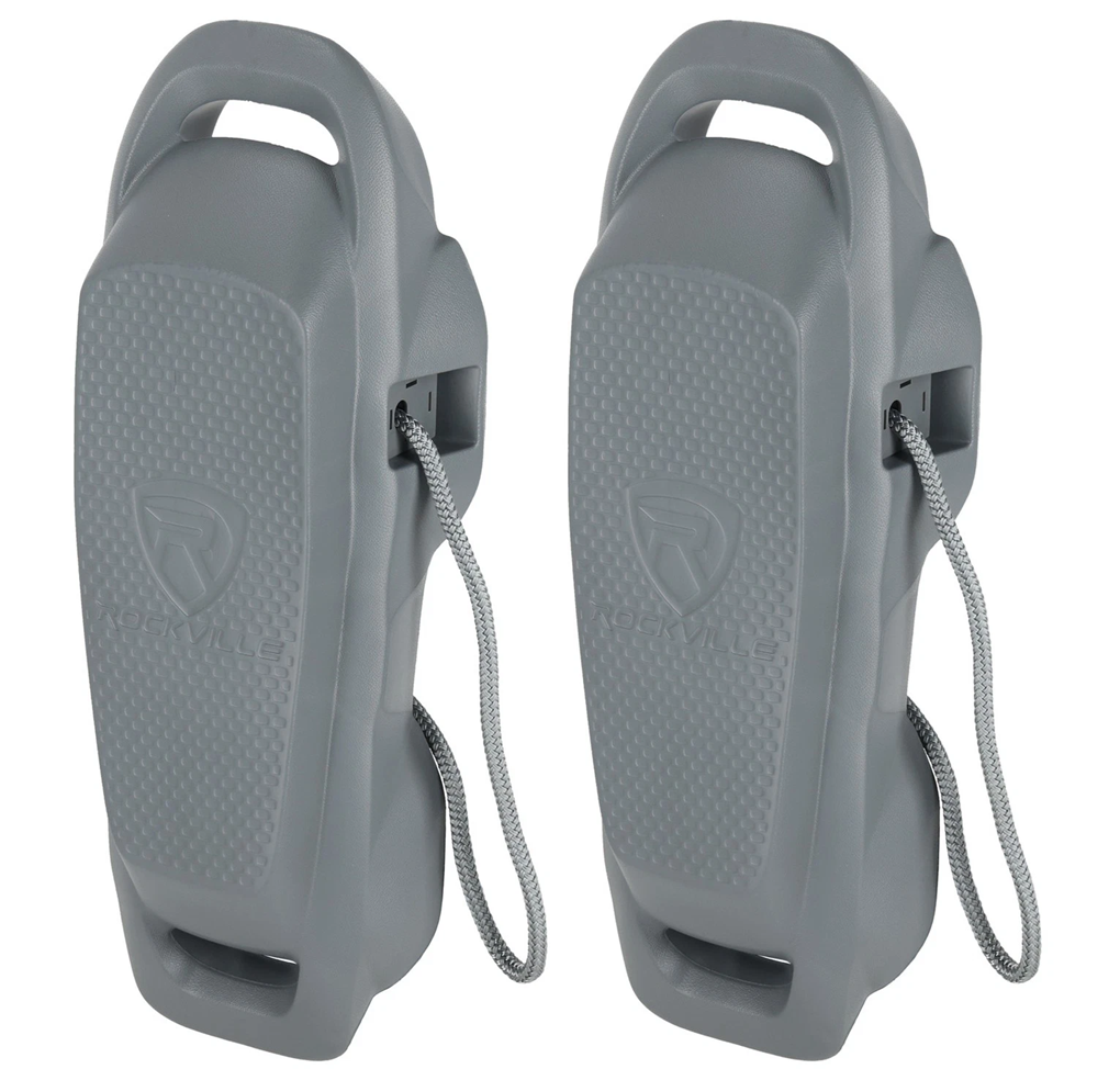 Rockville 2 Pack Atlas Foam Gray Black 22"x9"