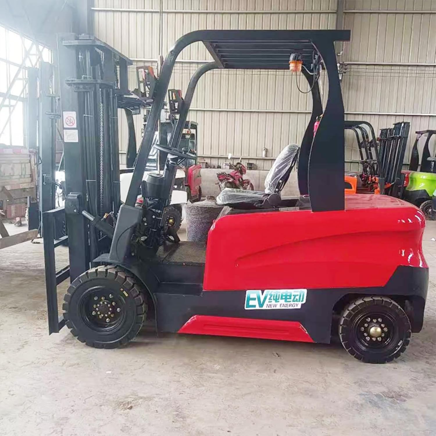 Electric Forklift with Extended Lift Height, High Reach Warehouse Material Handling Machine